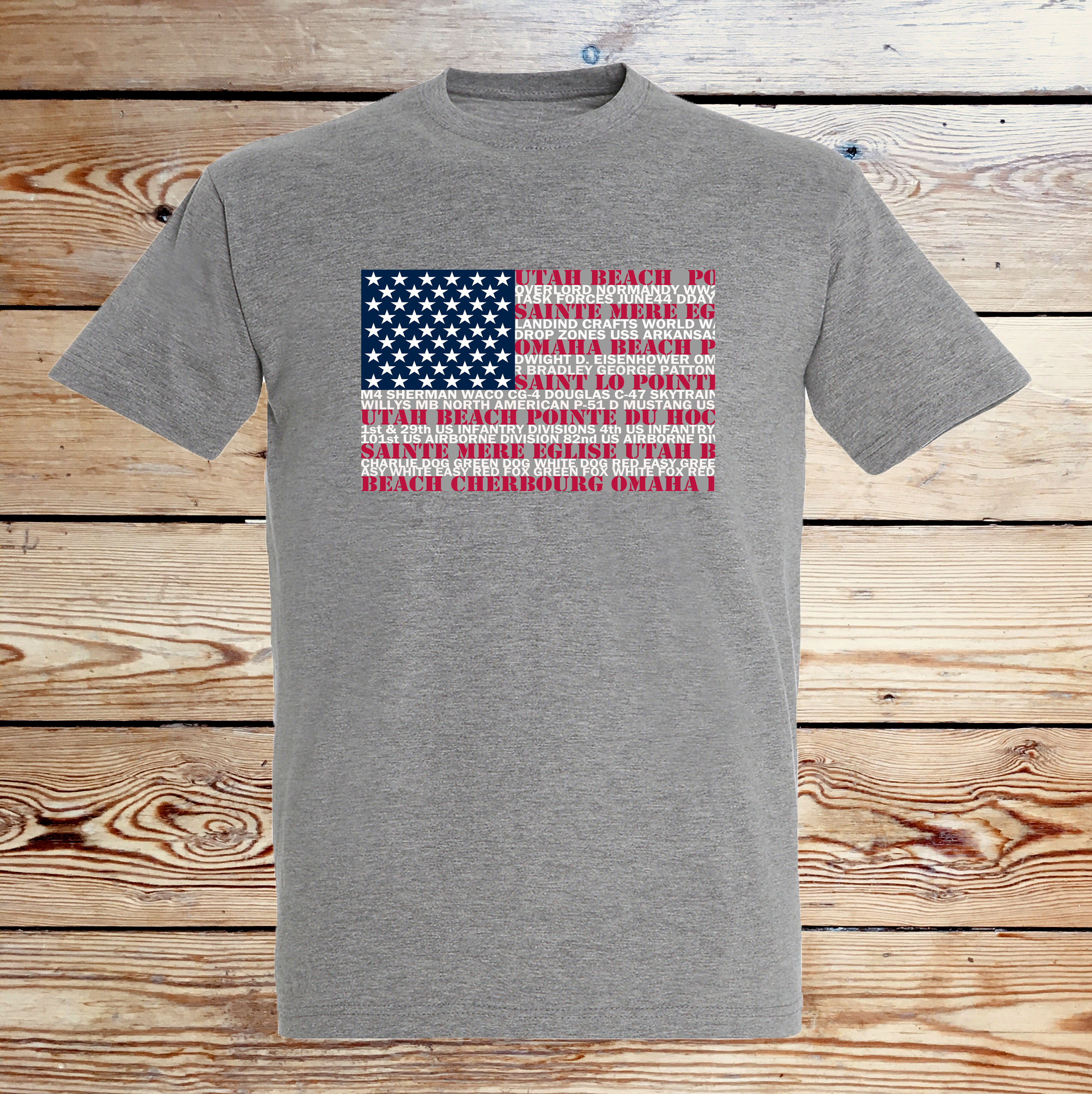 dday flag tshirt